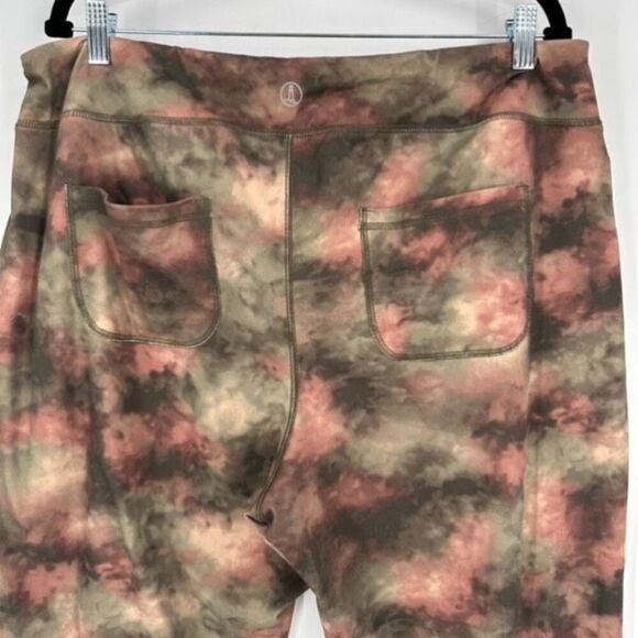 Lands' End Women's Tie Dye High-Rise Slim Flat Front Leggings Multicolor Size 1X - Picture 8 of 14